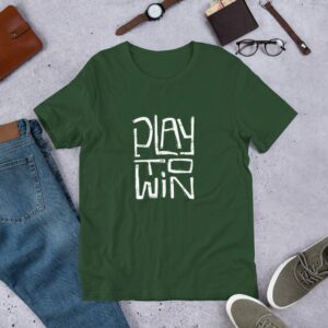 Play To Win Unisex t-shirt - unisex staple t shirt forest front c cfb - Shujaa Designs