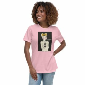 Fashion Photographer Women’s Relaxed T-Shirt - womens relaxed t shirt pink front be ee - Shujaa Designs