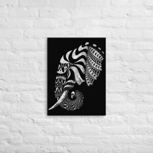 Ornate Elephant Canvas Print - canvas in x front cb a e d - Shujaa Designs