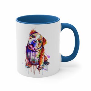 Bull Dog Accent Coffee Mug, 11oz - - Shujaa Designs