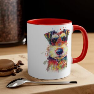 Schnauzer Accent Coffee Mug, 11oz - - Shujaa Designs