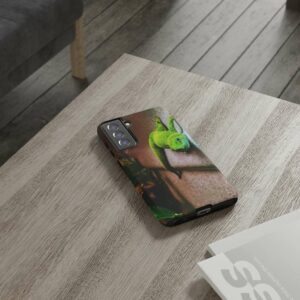 Green Gecko On A Wall Tough Phone Case -  - Shujaa Designs