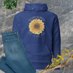 Private: Sunflowers Are Amazing Unisex Hoodie - unisex premium hoodie team royal front b fbfe - Shujaa Designs