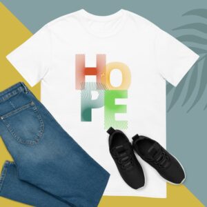 Private: Hope Short-Sleeve Unisex T-Shirt - unisex basic softstyle t shirt white front d f - Shujaa Designs